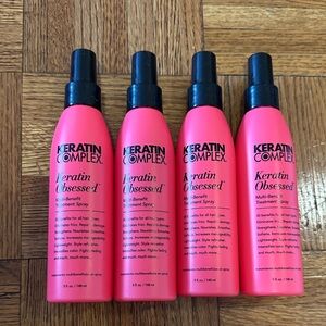 4 bottles of Keratin Complex Keratin Obsessed Multi-Benefit Treatment Spray